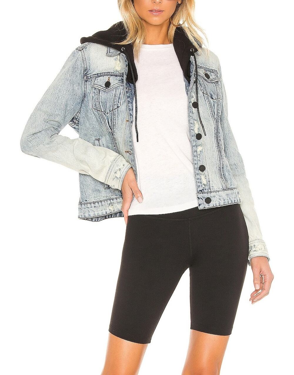Blank Nyc Hooded Casual Encounter Trucker Jacket Size S